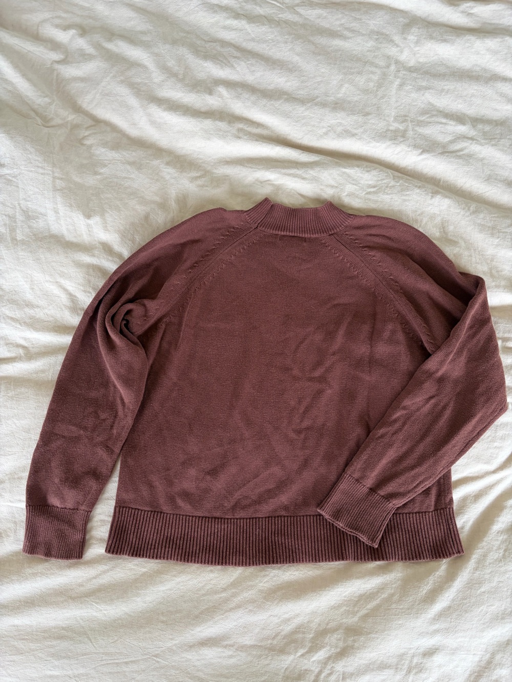 Quince Brown 100% organic cotton Classic 90s Minimalist French Girl Chic Sweater - Picture 5 of 6